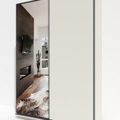 Шкаф-купе 1600 серии SOFT D1+D3+B2+PL1 (2 ящика+1штанга) профиль «Графит» в Екатеринбурге - mebel24.online | фото 2