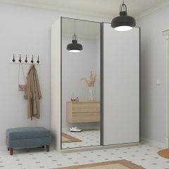 Шкаф-купе 1600 серии SOFT D1+D3+B2+PL1 (2 ящика+1штанга) профиль «Графит» в Екатеринбурге - mebel24.online | фото