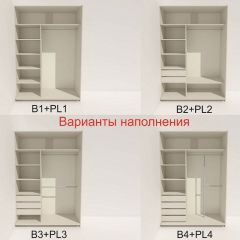 Шкаф-купе 1600 серии SOFT D1+D3+B2+PL1 (2 ящика+1штанга) профиль «Графит» в Екатеринбурге - mebel24.online | фото 5