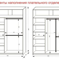 Шкаф-купе 1600 серии SOFT D6+D4+B2+PL2 (2 ящика+1штанга+1 полка) профиль «Капучино» в Екатеринбурге - mebel24.online | фото 9