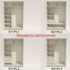 Шкаф-купе 1600 серии SOFT D8+D2+B2+PL4 (2 ящика+F обр.штанга) профиль «Капучино» в Екатеринбурге - mebel24.online | фото 4
