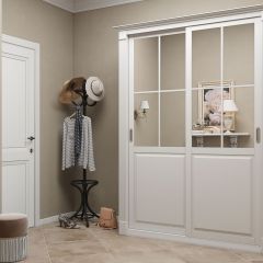 Шкаф-купе 1700 серии NEW CLASSIC K4+K4+B2+PL4 (2 ящика+F обр. штанга) профиль «Капучино» в Екатеринбурге - mebel24.online | фото