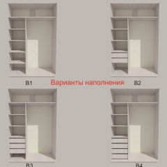Шкаф-купе 1700 серии SILVER S4+S3Z+B2+PL1 (2 ящика+1 штанга) профиль «Серебро» в Екатеринбурге - mebel24.online | фото 5