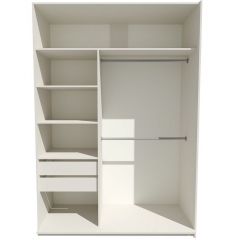 Шкаф-купе 1800 серии SOFT D6+D6+B2+PL3 (2 ящика+2штанги) профиль «Капучино» в Екатеринбурге - mebel24.online | фото 2