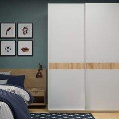 Шкаф-купе 1800 серии SOFT D6+D6+B2+PL3 (2 ящика+2штанги) профиль «Капучино» в Екатеринбурге - mebel24.online | фото