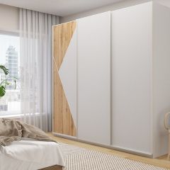 Шкаф-купе 2400 серии SOFT D7+D3+D3+B22+PL4 (по 2 ящика лев/прав+2штанги) профиль «Капучино» в Екатеринбурге - mebel24.online | фото 5