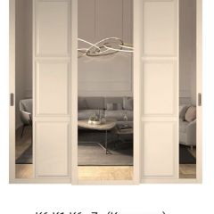 Шкаф-купе 2450 серии NEW CLASSIC K1+K1+K1+B22+PL4 (по 2 ящика лев/прав+F обр.штанга) профиль «Капучино» в Екатеринбурге - mebel24.online | фото 15
