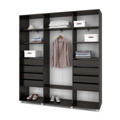 МАРТИН Шкаф-купе с зеркалами Венге (2200*450) М423 в Екатеринбурге - mebel24.online | фото 4