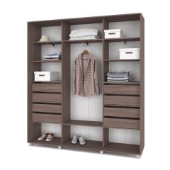 МАРТИН Шкаф-купе Шимо темный (2200*450) М421 в Екатеринбурге - mebel24.online | фото 4
