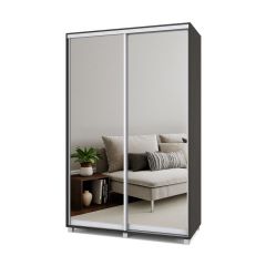 РОЛАНД Шкаф-купе с зеркалами Венге (450*1400) Р443 в Екатеринбурге - mebel24.online | фото 2