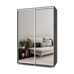 РОЛАНД Шкаф-купе с зеркалами Венге (450*1500) Р453 в Екатеринбурге - mebel24.online | фото 2