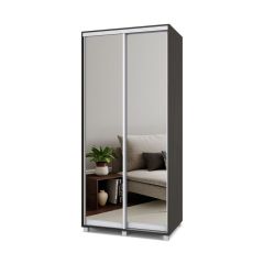 РОЛАНД Шкаф-купе с зеркалами Венге (600*1000) Р603 в Екатеринбурге - mebel24.online | фото
