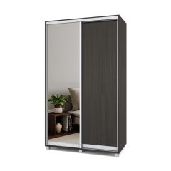 РОЛАНД Шкаф-купе с зеркалом Венге (450*1300) Р432 в Екатеринбурге - mebel24.online | фото 2