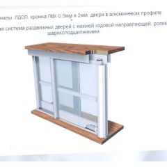 Шкаф-купе ШКО-3 1200 мм ЛДСП/зеркало в Екатеринбурге - mebel24.online | фото 5