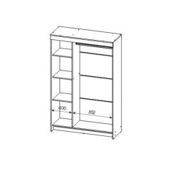 Шкаф-купе ШКП 2 (Венге/Ясень Анкор светлый) в Екатеринбурге - mebel24.online | фото 3