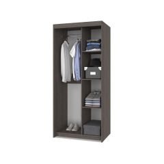 ТОМАС Шкаф-купе с зеркалом Анкор темный/светлый Т22 в Екатеринбурге - mebel24.online | фото 2