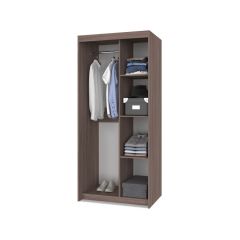 ТОМАС Шкаф-купе с зеркалом Шимо темный/светлый Т22 в Екатеринбурге - mebel24.online | фото 2