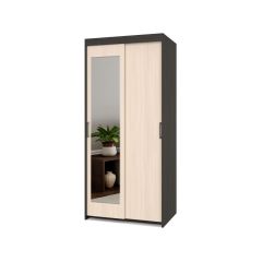 ТОМАС Шкаф-купе с зеркалом Венге/Млечный дуб Т22 в Екатеринбурге - mebel24.online | фото