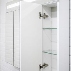 Шкаф-зеркало Аврора 80 с подсветкой LED Домино (DV8009HZ) в Екатеринбурге - mebel24.online | фото 6