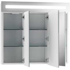Шкаф-зеркало Аврора 80 с подсветкой LED Домино (DV8009HZ) в Екатеринбурге - mebel24.online | фото 2