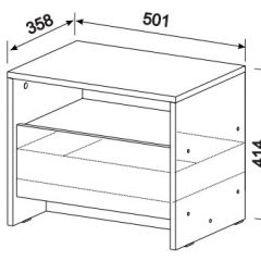 Спальный гарнитур МСП-1 (Ясень Анкор светлый) 1600 в Екатеринбурге - mebel24.online | фото 6