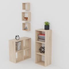 Стеллаж 3 секции (дуб сонома) в Екатеринбурге - mebel24.online | фото 4