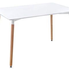 Стол деревянный Table 110х70х73 white / wood в Екатеринбурге - mebel24.online | фото