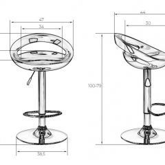 Стул барный DOBRIN DISCO LM-1010 (белый) в Екатеринбурге - mebel24.online | фото 2