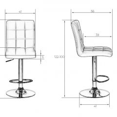 Стул барный DOBRIN KRUGER LM-5009 (коричневыйй) в Екатеринбурге - mebel24.online | фото 2