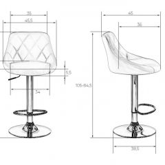 Стул барный DOBRIN LOGAN LM-5007 (белый) в Екатеринбурге - mebel24.online | фото 2