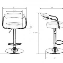 Стул барный DOBRIN MARTA LM-5013 (черный) в Екатеринбурге - mebel24.online | фото 2