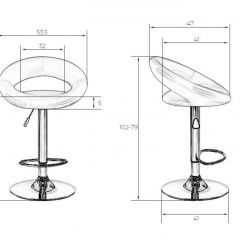 Стул барный DOBRIN MIRA LM-5001 (черный) в Екатеринбурге - mebel24.online | фото 3