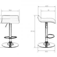 Стул барный DOBRIN TOMMY LM-3013 (белый) в Екатеринбурге - mebel24.online | фото