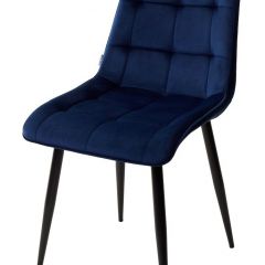 Стул CHIC BLUVEL-86 NAVY BLUE / черный каркас М-City в Екатеринбурге - mebel24.online | фото