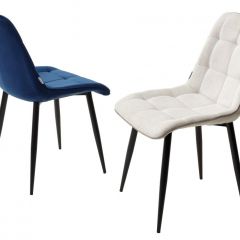 Стул CHIC BLUVEL-86 NAVY BLUE / черный каркас М-City в Екатеринбурге - mebel24.online | фото 2