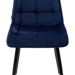Стул CHIC BLUVEL-86 NAVY BLUE / черный каркас М-City в Екатеринбурге - mebel24.online | фото 4