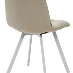 Стул CHILLI SQUARE UF860-01B бежевый, ткань/ белый каркас М-City в Екатеринбурге - mebel24.online | фото 2