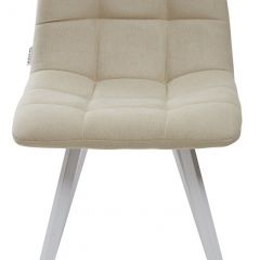 Стул CHILLI SQUARE UF860-01B бежевый, ткань/ белый каркас М-City в Екатеринбурге - mebel24.online | фото 3