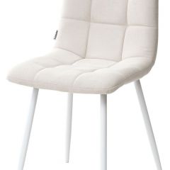 Стул CHILLI UF860-01B бежевый, ткань/белый каркас М-City в Екатеринбурге - mebel24.online | фото