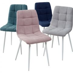 Стул CHILLI UF860-04B сиреневый, ткань/ белый каркас М-City в Екатеринбурге - mebel24.online | фото 2