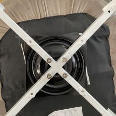 Стул MAVERICK 360 град. поворот. BLUVEL-40 BEIGE/ белый каркас, М-City в Екатеринбурге - mebel24.online | фото 5
