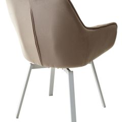 Стул MAVERICK 360 град. поворот. BLUVEL-40 BEIGE/ белый каркас, М-City в Екатеринбурге - mebel24.online | фото 9