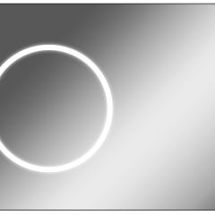 Зеркало Eclipse 100 black с подсветкой Sansa (SE1032Z) в Екатеринбурге - mebel24.online | фото