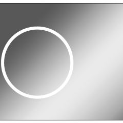 Зеркало Eclipse 90 black с подсветкой Sansa (SE1031Z) в Екатеринбурге - mebel24.online | фото