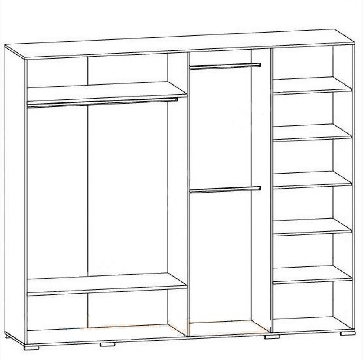 шкаф платяной ацтека szf2d2l 21 22