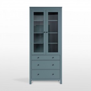 2.08.07.130.6 САГА шкаф с витриной 90 темно-бирюзовый RU в Екатеринбурге - mebel24.online | фото 2