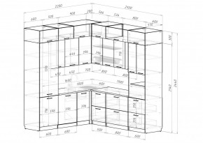 АЛЬБА Кухонный гарнитур Гранд Прайм  (2200*2500 мм) в Екатеринбурге - mebel24.online | фото 2