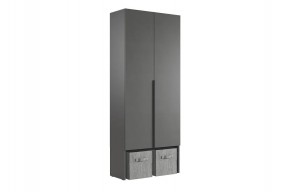 БАСКО Шкаф двухдверный L800 (графит) в Екатеринбурге - mebel24.online | фото