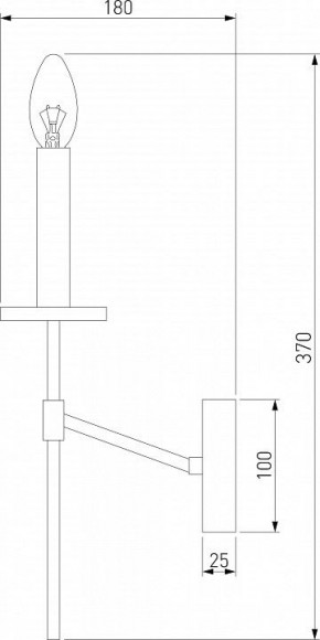 Бра Eurosvet Anders 60142/1 хром в Екатеринбурге - mebel24.online | фото 2