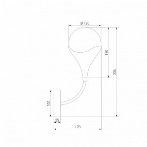 Бра Eurosvet Calyx 60168/1 латунь в Екатеринбурге - mebel24.online | фото 3